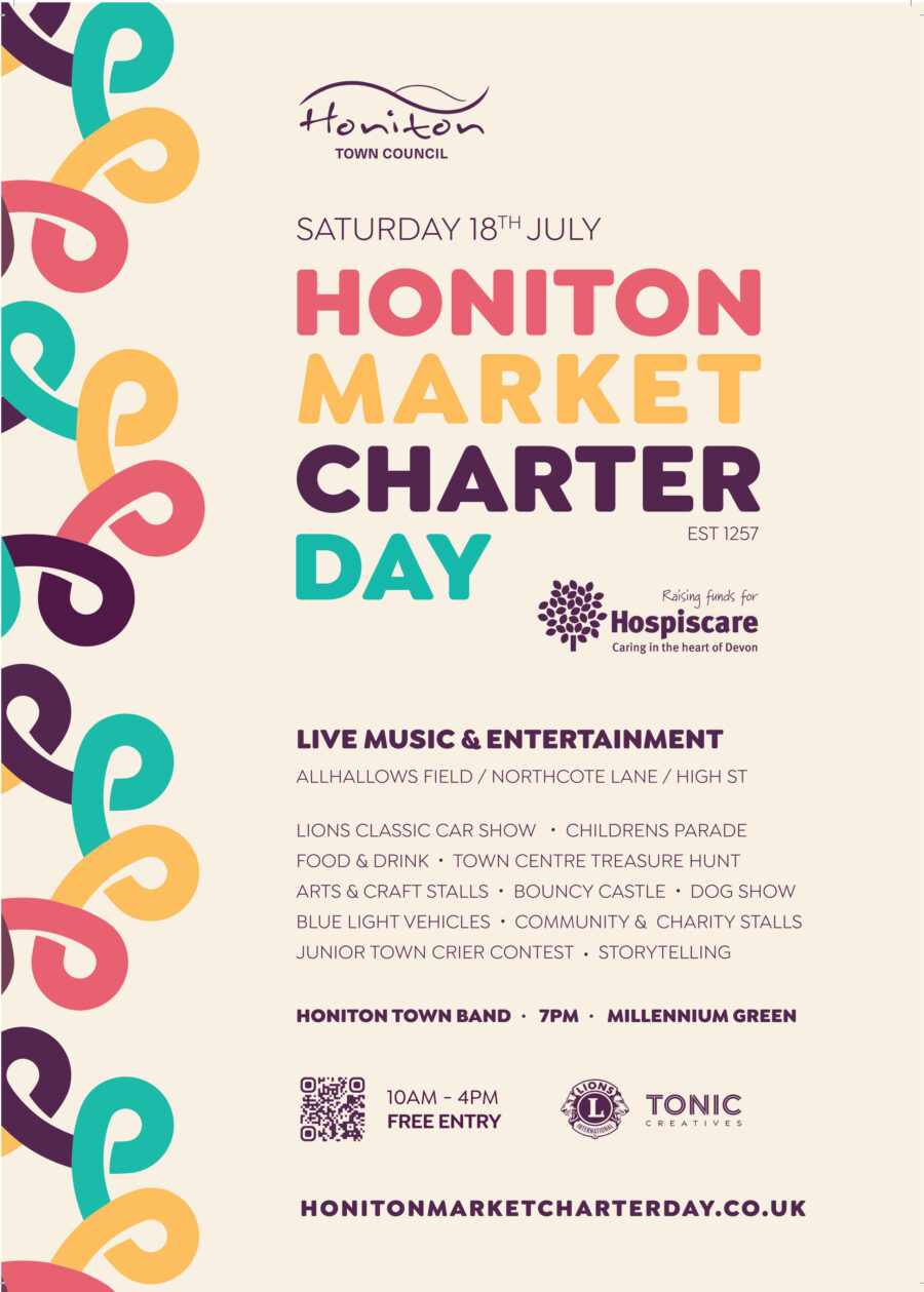 Honiton market charter day 2026 poster